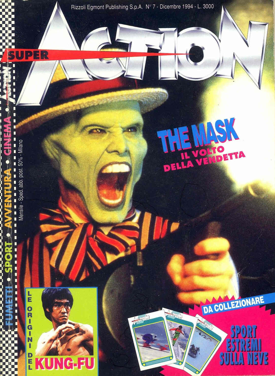 SUPER ACTION (IT) magazine side cover Issue 7  December 1994