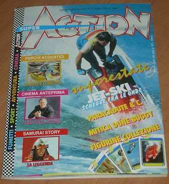 SUPER ACTION (IT) magazine side cover Issue 7  July 1995