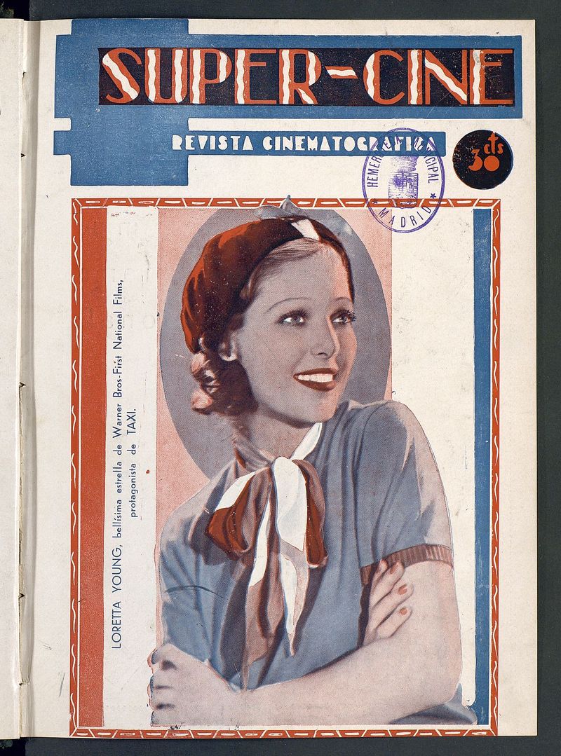 SUPER CINE magazine side cover Issue 3 1 January 1933