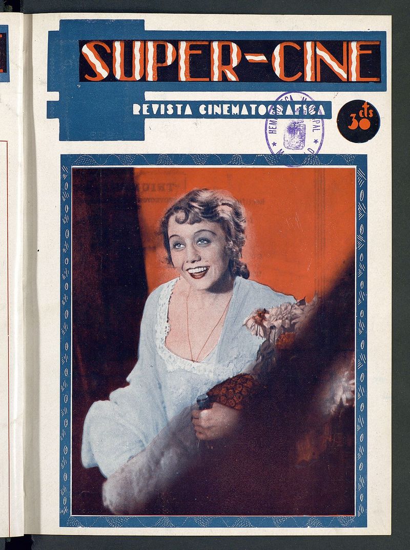SUPER CINE magazine side cover Issue 4 15 January 1933