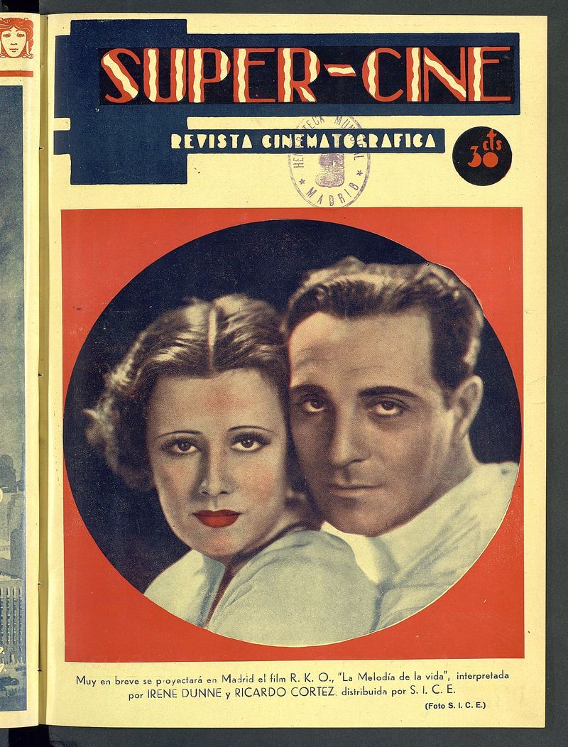 SUPER CINE magazine side cover Issue 9 1 April 1933