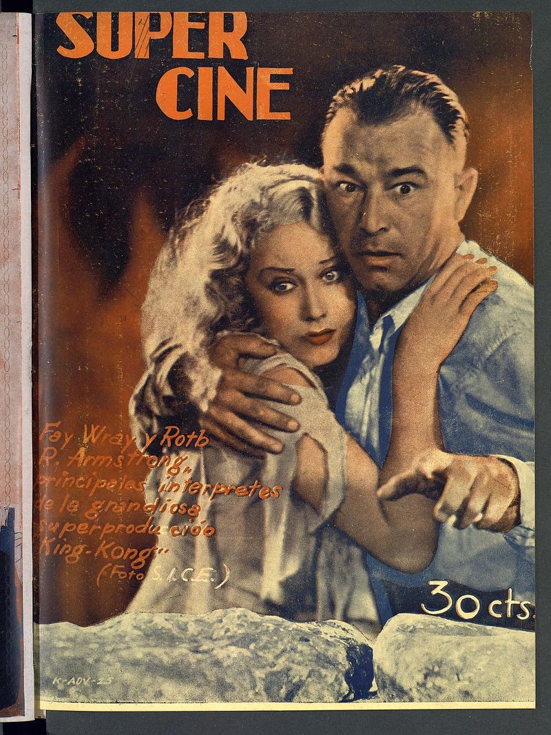 SUPER CINE magazine side cover Issue 16 15 October 1933
