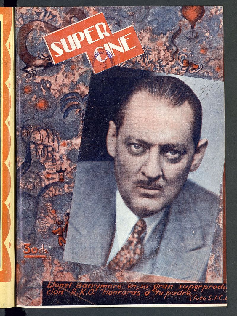 SUPER CINE magazine side cover Issue 19 1 December 1933
