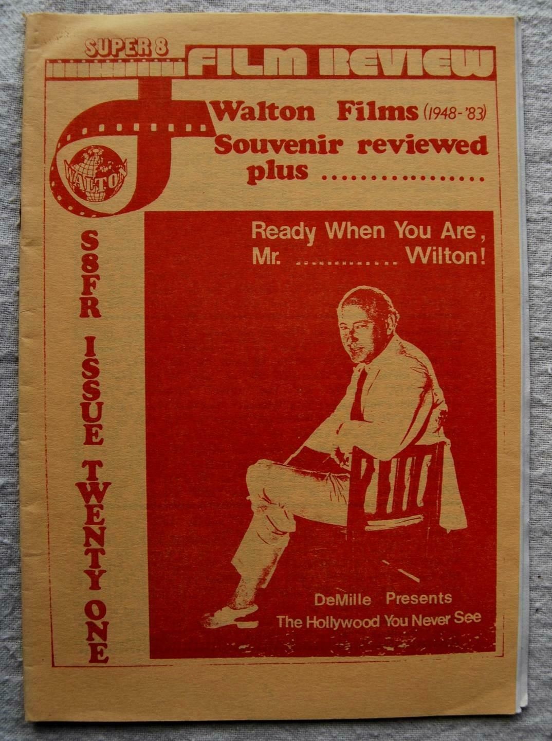 SUPER EIGHT FILM REVIEW magazine side cover Issue 21   