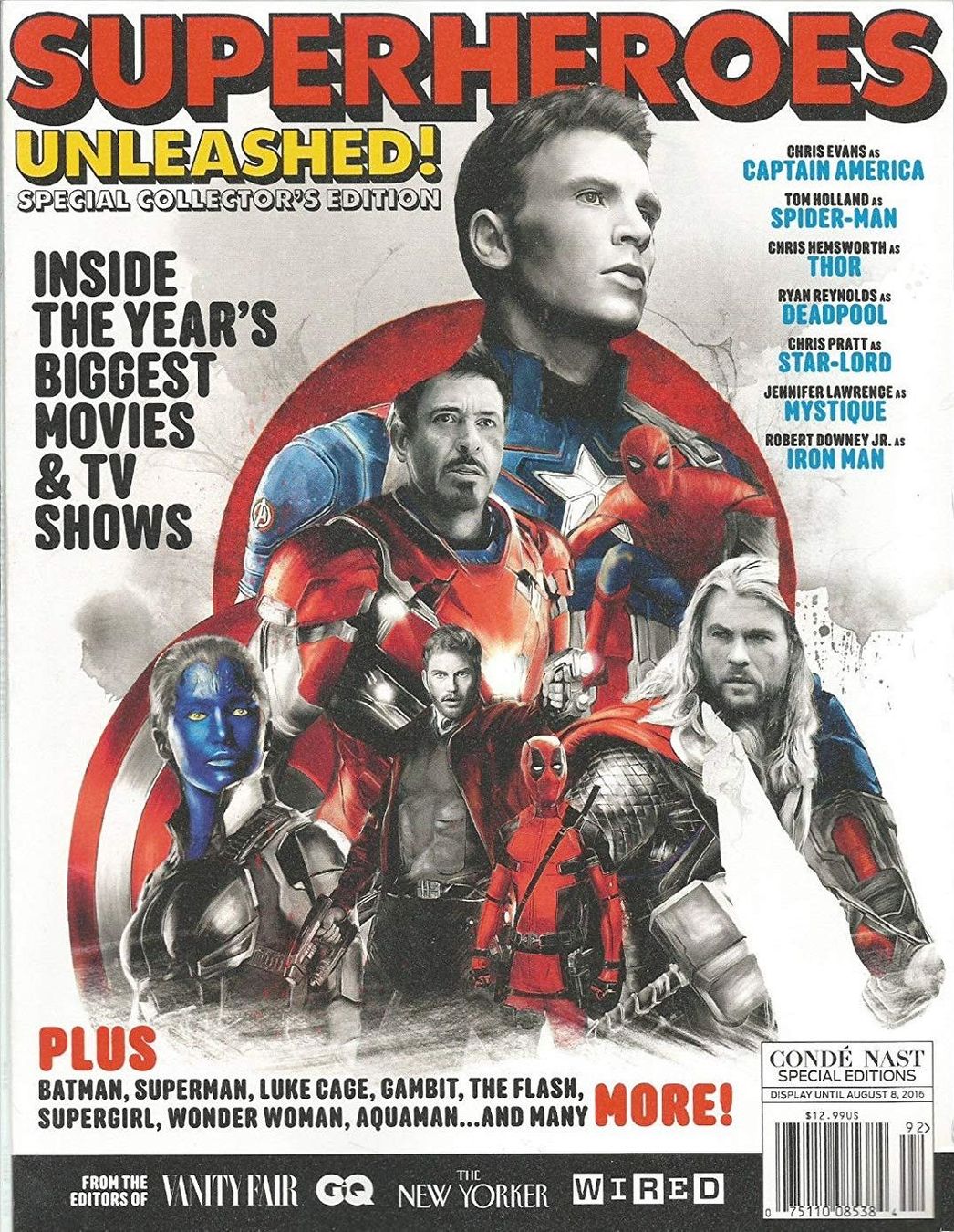 SUPERHEROES UNLEASHED magazine side cover Summer 2016