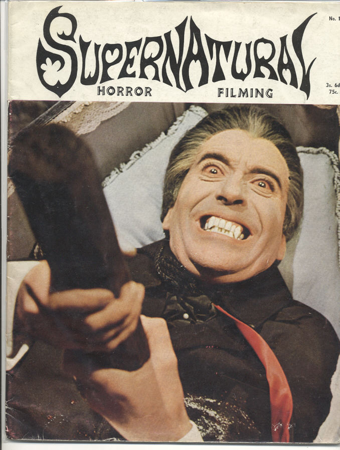 SUPERNATURAL magazine side cover Issue 1  1969