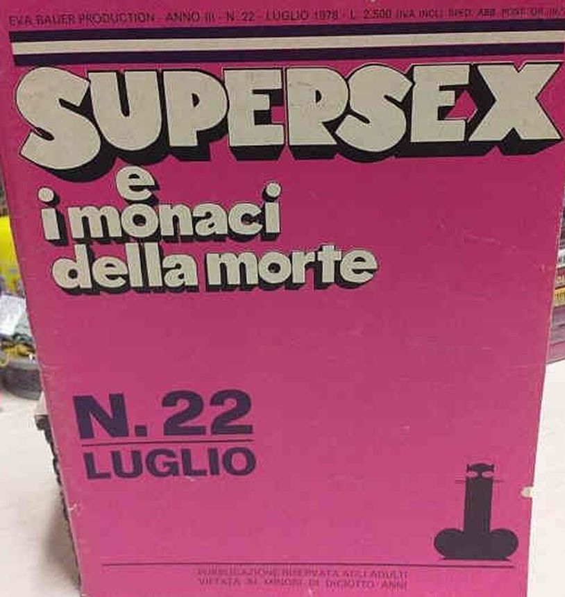 SUPERSEX magazine side cover Issue 22  July 1978