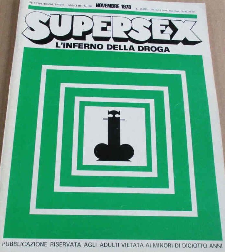 SUPERSEX magazine side cover Issue 26  November 1978
