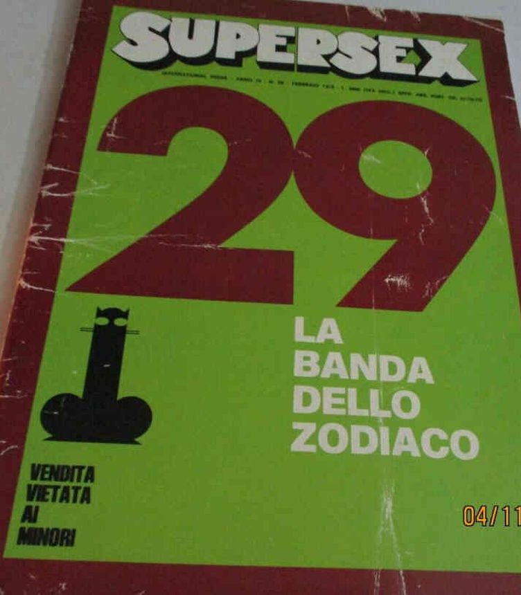 SUPERSEX magazine side cover Issue 29  February 1979