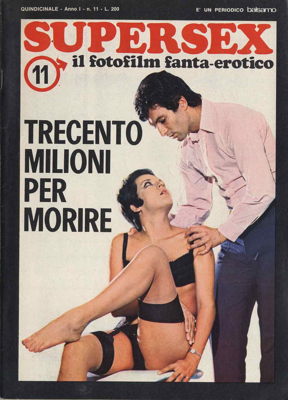 SUPERSEX magazine side cover Issue 11 December 1967
