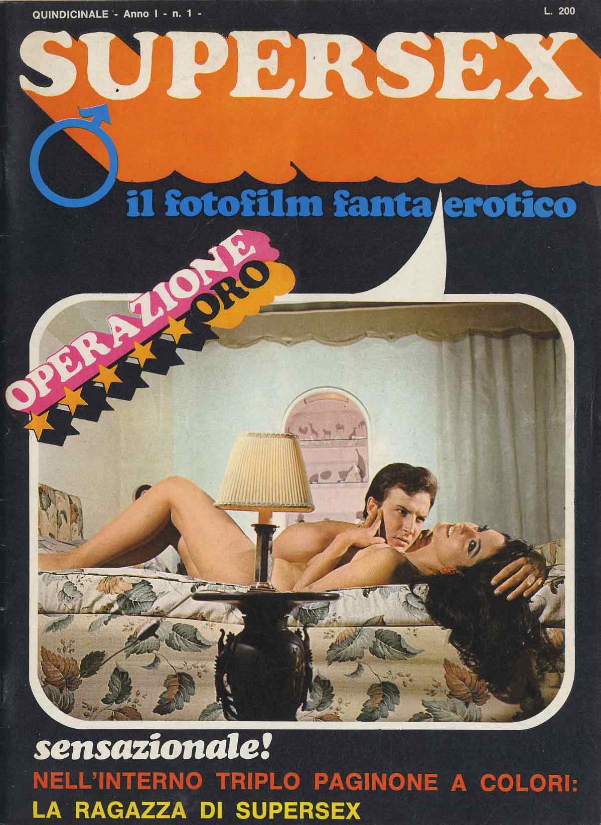 SUPERSEX magazine side cover Issue 1  1967