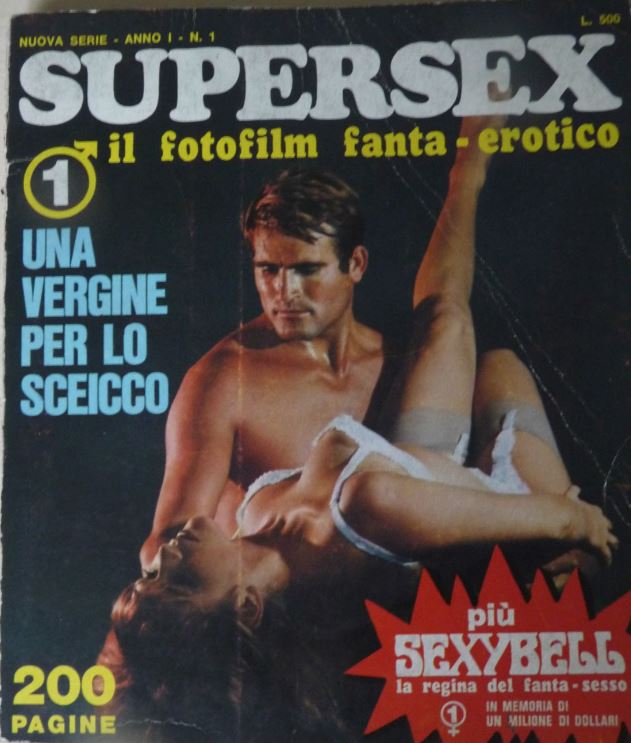 SUPERSEX magazine side cover Issue 1  New series  