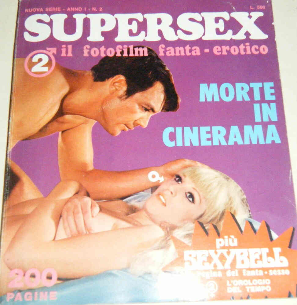 SUPERSEX magazine side cover Issue 2  New series  