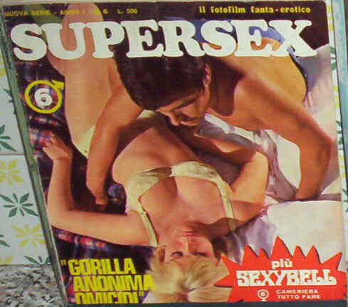 SUPERSEX magazine side cover Issue 6  New series  