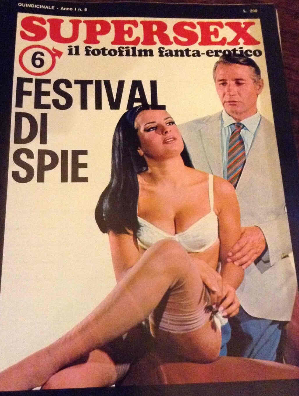 SUPERSEX magazine side cover Issue 6  1967