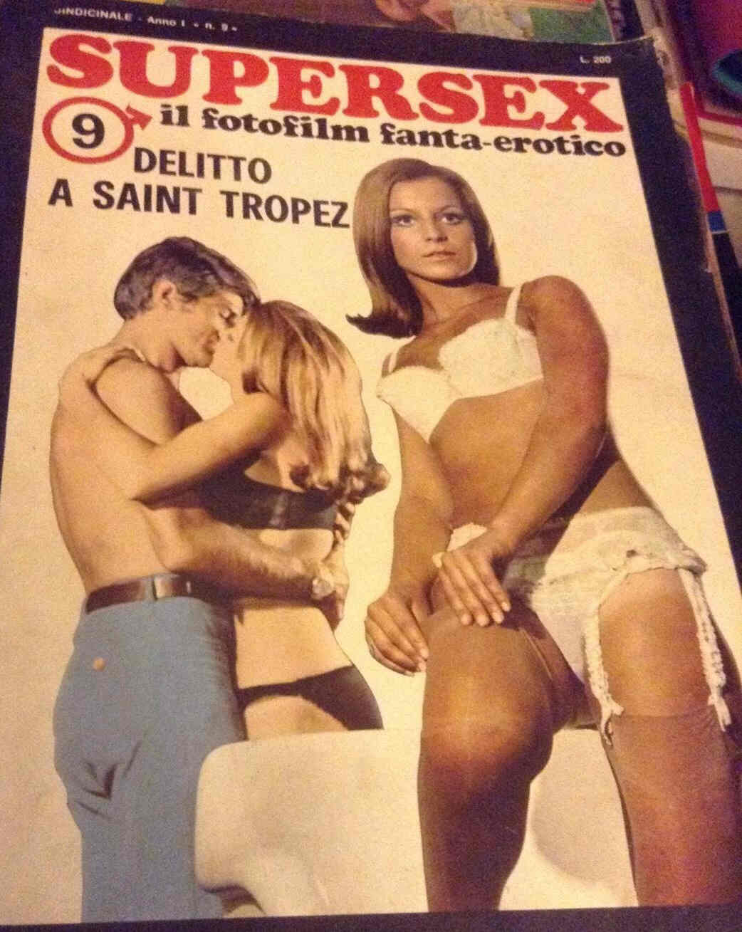 SUPERSEX magazine side cover Issue 9  1967