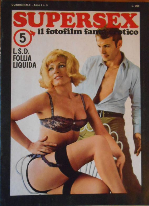 SUPERSEX magazine side cover Issue 5   1967