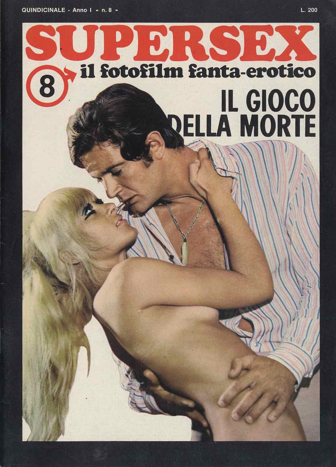 SUPERSEX magazine side cover Issue 8   1967