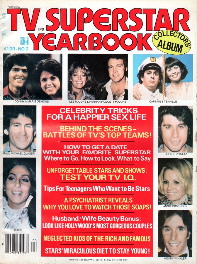 SUPERSTAR magazine side cover  Yearbook # 2 November 1976