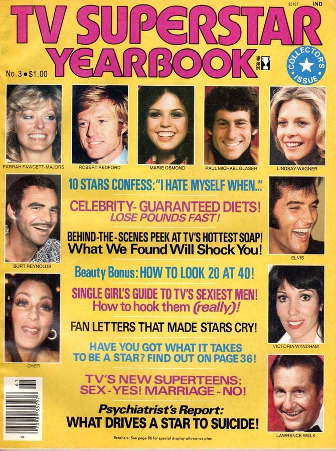 SUPERSTAR magazine side cover  Yearbook # 3  1977