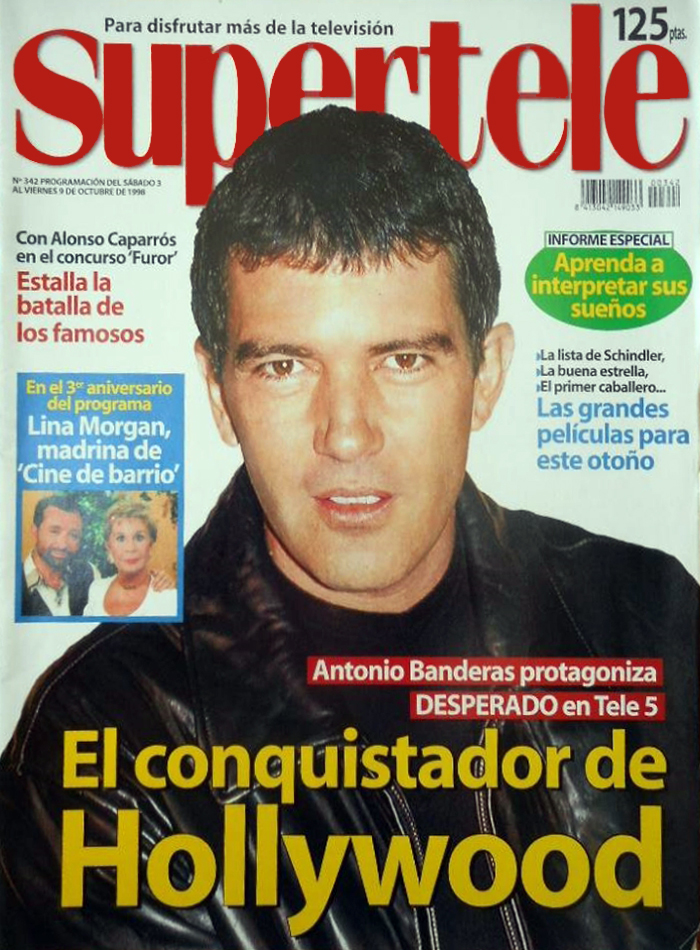 SUPERTELE magazine side cover Issue 342. 9 October 1998