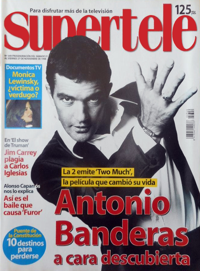 SUPERTELE magazine side cover Issue 349. 27 November 1998