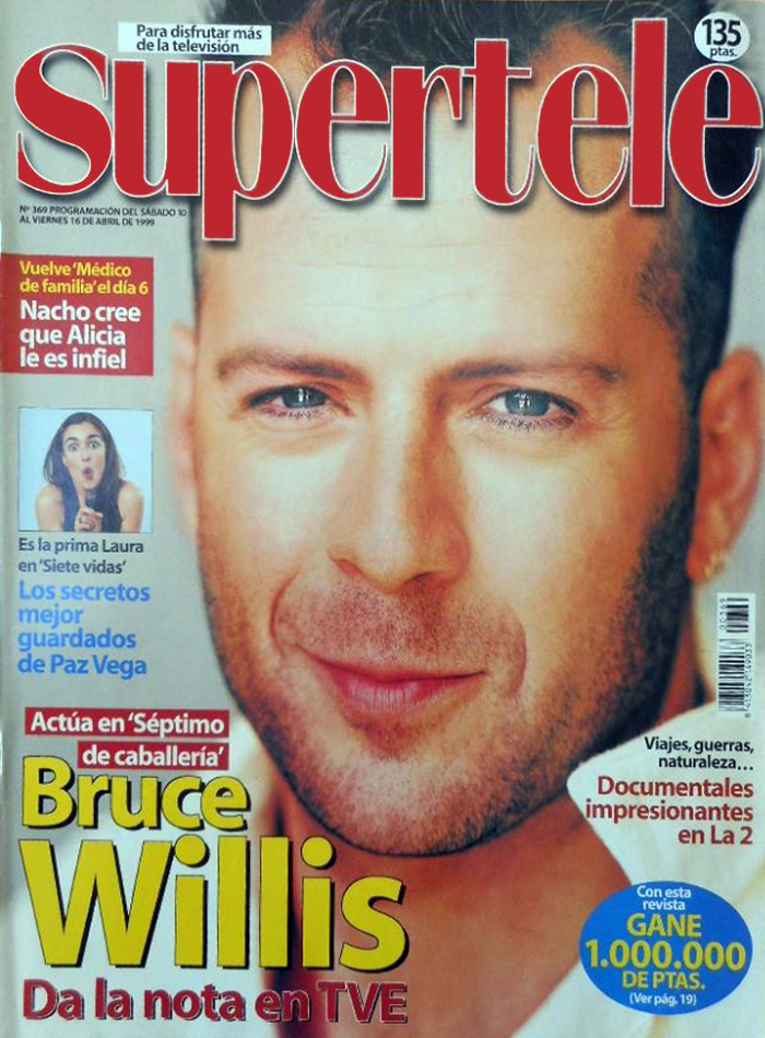 SUPERTELE magazine side cover Issue 369. 10 April 1999