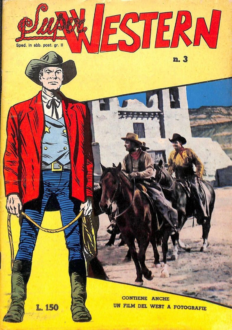 SUPER WESTERN magazine side cover Issue 3   1964