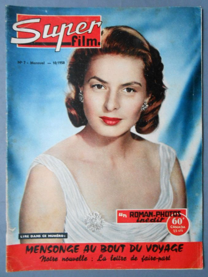 SUPER FILM magazine side cover Issue 7  October 1958
