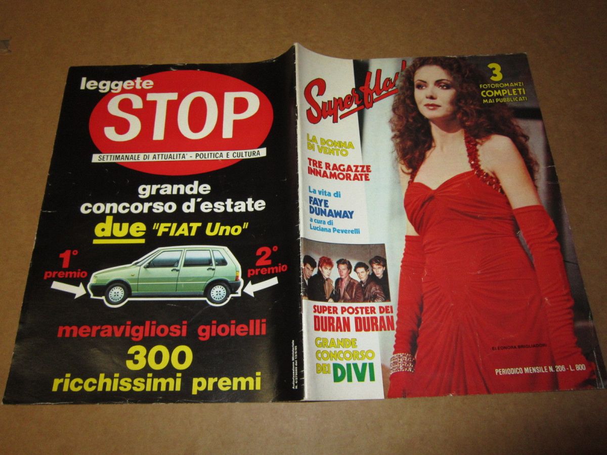 SUPERFLASH magazine side cover Issue 206  August 1985