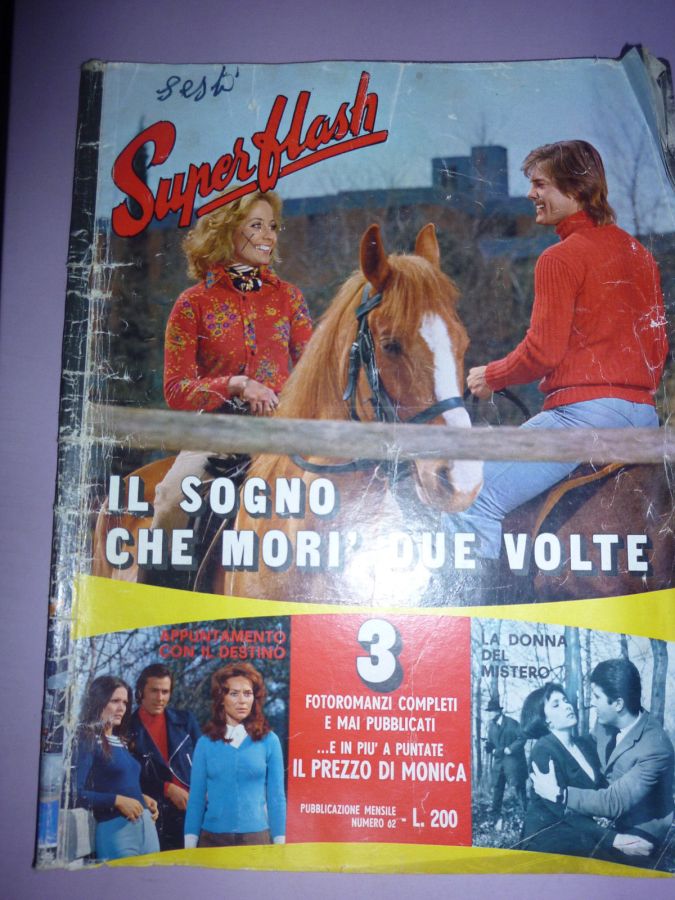 SUPERFLASH magazine side cover Issue 62  August 1973