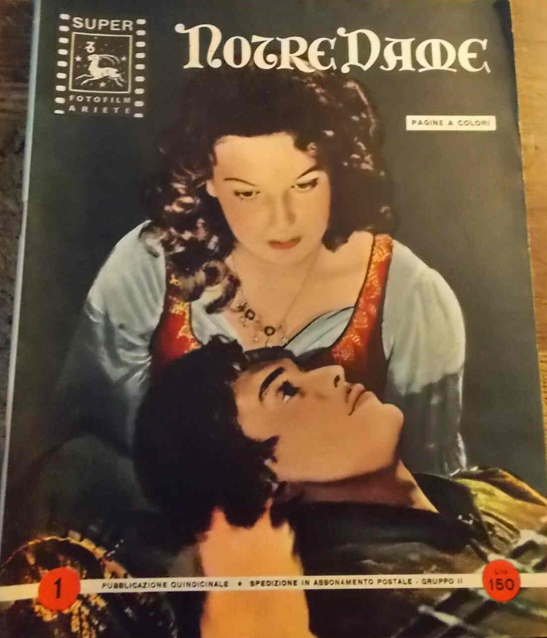 SUPER FOTOFILM ARIETE magazine side cover Issue 1  1954
