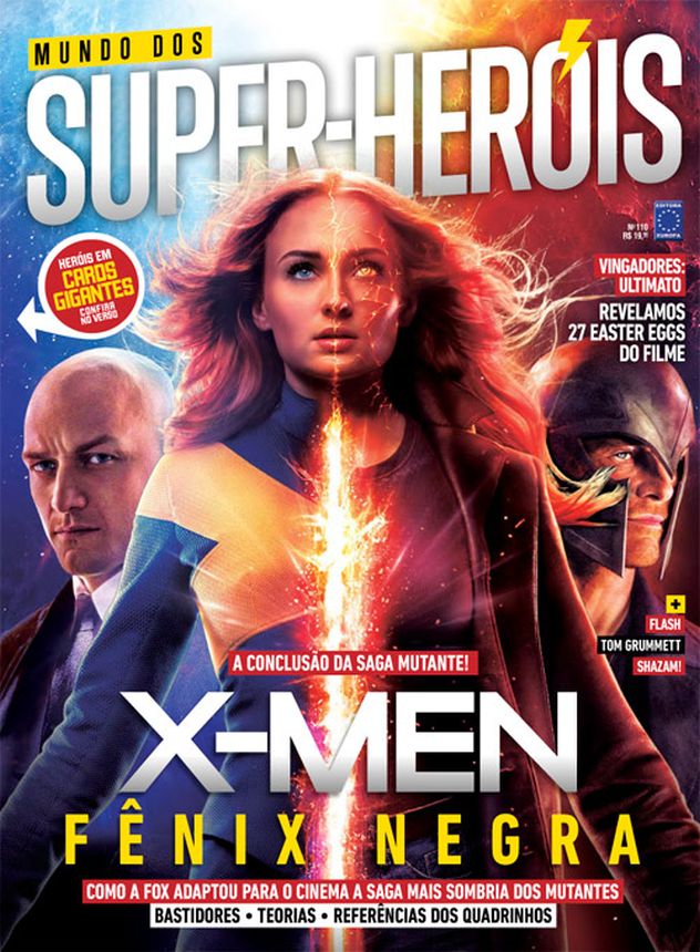 MUNDO DOS SUPER HEROIS magazine side cover Issue 110   