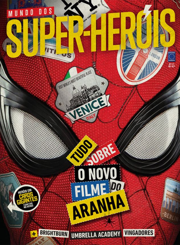 MUNDO DOS SUPER HEROIS magazine side cover Issue 111   