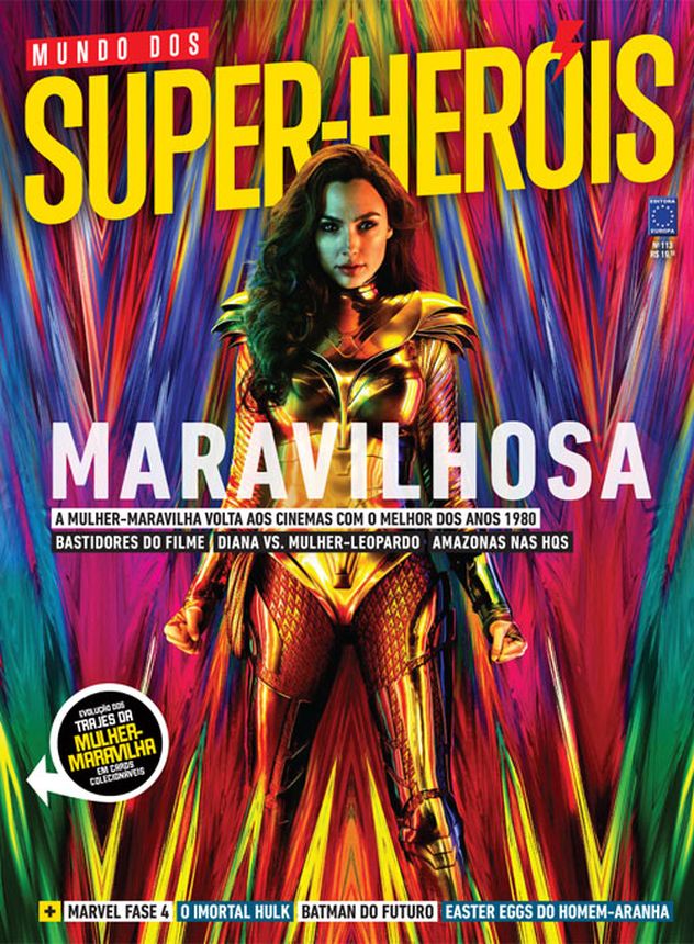 MUNDO DOS SUPER HEROIS magazine side cover Issue 113   