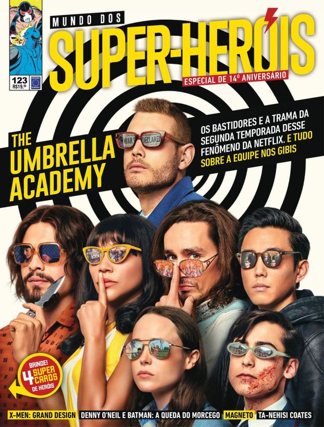 MUNDO DOS SUPER HEROIS magazine side cover Issue 123   