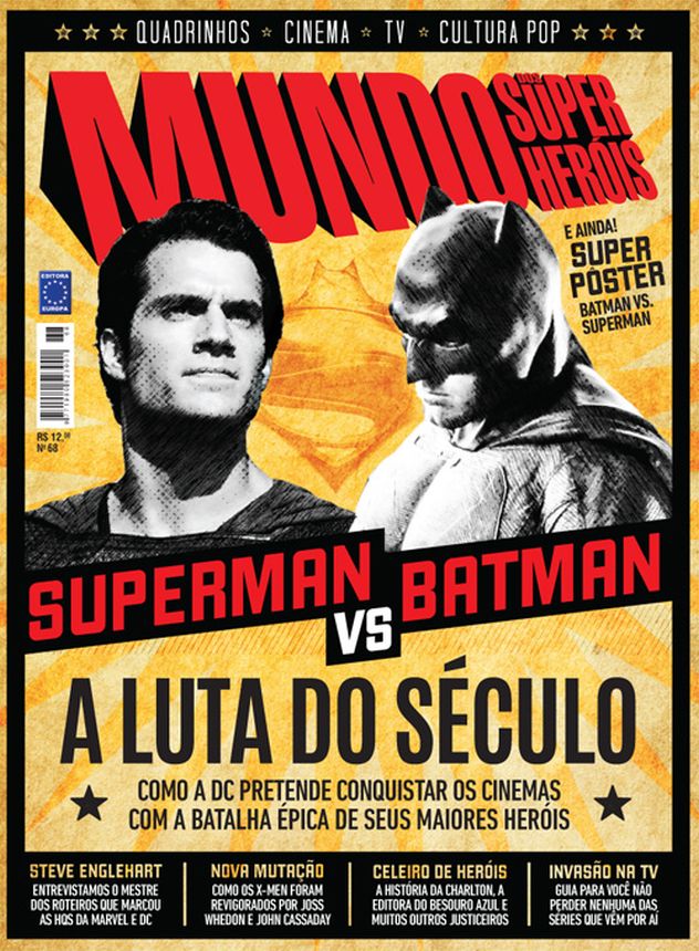 MUNDO DOS SUPER HEROIS magazine side cover Issue 68   