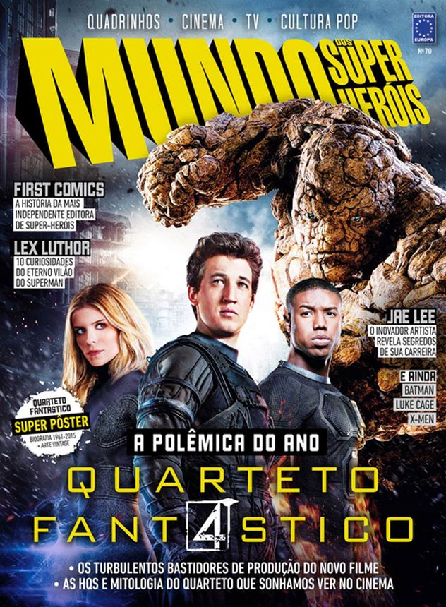 MUNDO DOS SUPER HEROIS magazine side cover Issue 70   