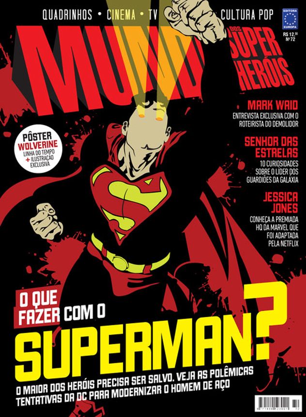 MUNDO DOS SUPER HEROIS magazine side cover Issue 72   