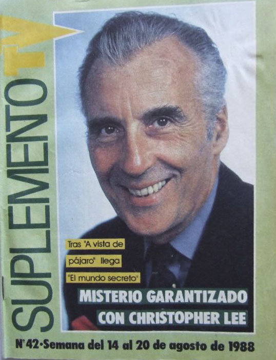 SUPLEMENTO TV magazine side cover Issue 42 14 August 1988