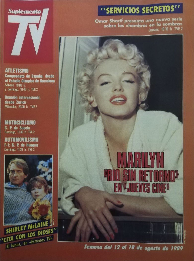 SUPLEMENTO TV magazine side cover Issue 94 12 August 1989