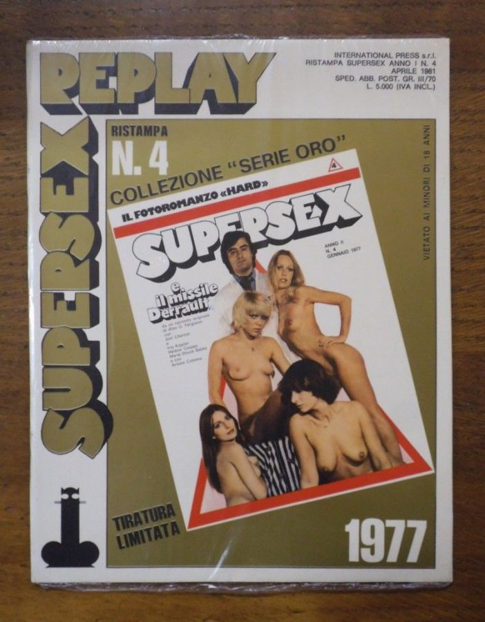 SUPERSEX REPLAY magazine side cover Issue 4  April 1981