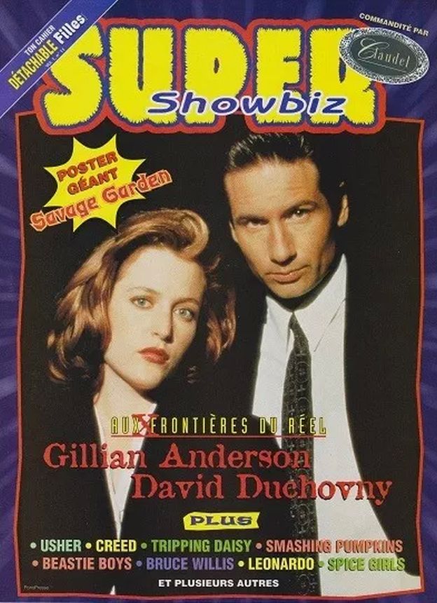 SUPER SHOWBIZ magazine side cover  October 1998