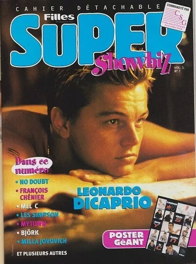 SUPER SHOWBIZ magazine side cover  June 2000
