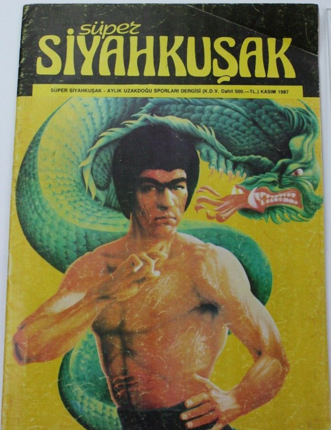 SUPER SIYAHKUSAK magazine side cover Issue 6  November 1987