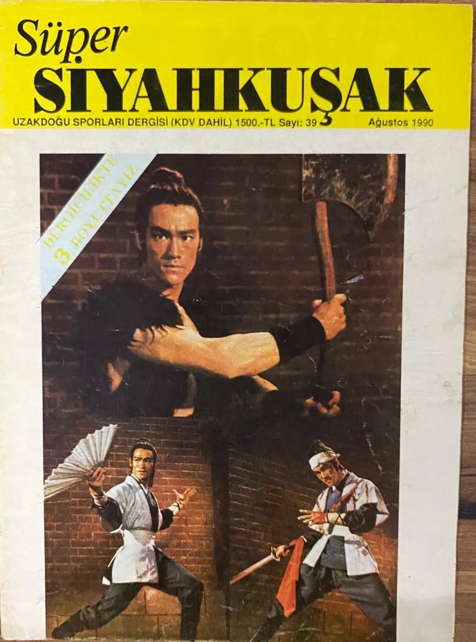 SUPER SIYAHKUSAK magazine side cover Issue 39  August 1990