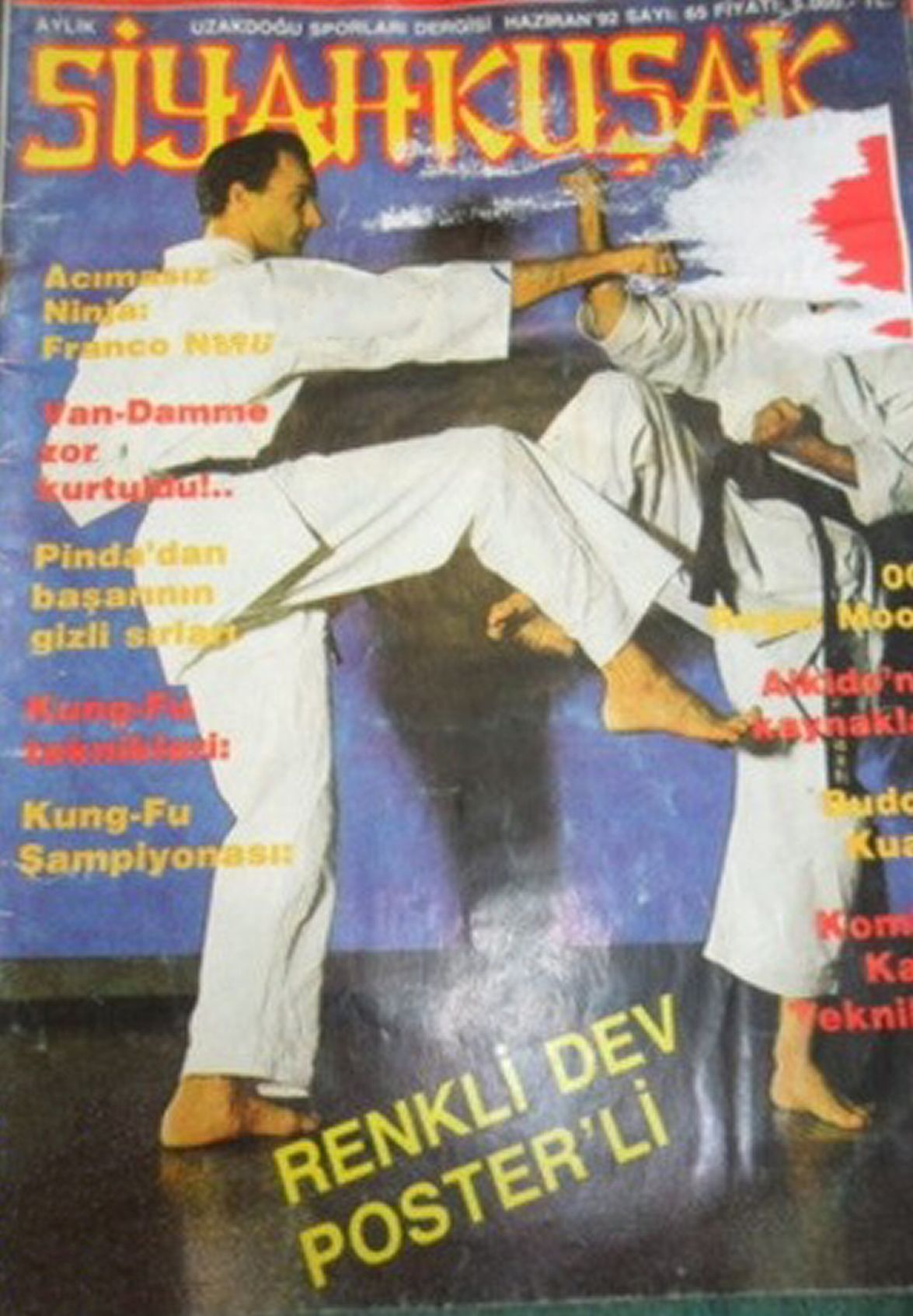 SUPER SIYAHKUSAK magazine side cover Issue 65   1992