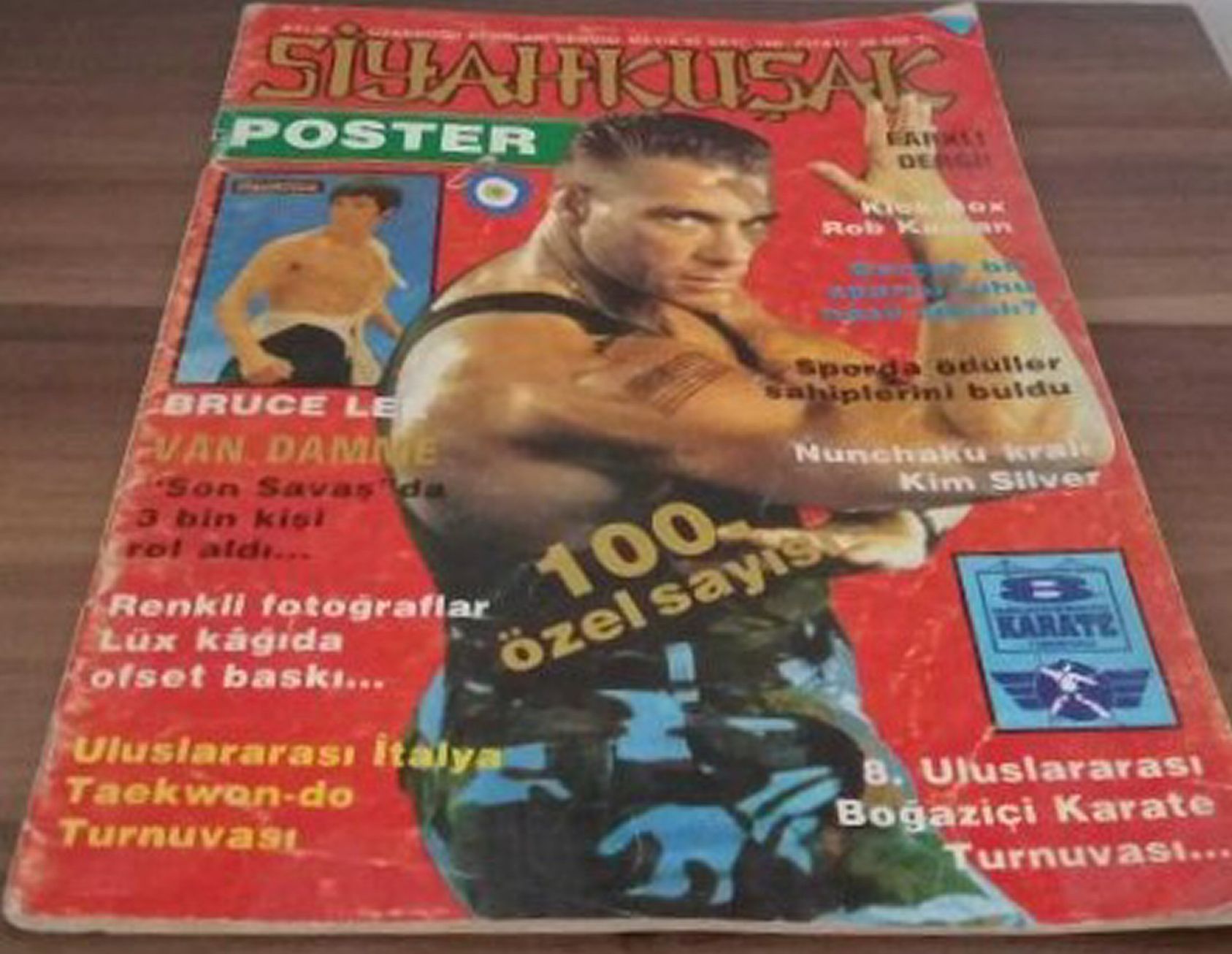 SUPER SIYAHKUSAK magazine side cover Issue 100  May 1995