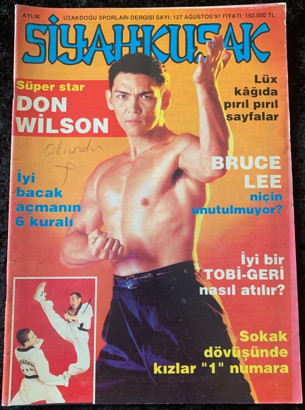 SUPER SIYAHKUSAK magazine side cover Issue 127  August 1997