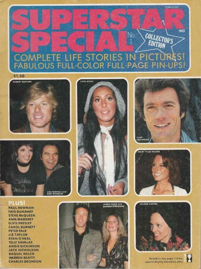 SUPERSTAR magazine side cover Issue 1   1974
